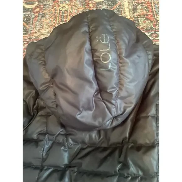 Lole Black Down Filled Puffer Elena Jacket, Sz Small - Picture 7 of 8